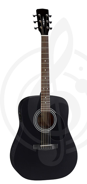Электроакустическая гитара Электроакустические гитары Parkwood Parkwood W81E-BKS Электроакустическая гитара, черная W81E-BKS - фото 1