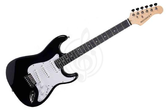 Электрогитара Stratocaster ROCKDALE Stars SSS Black - Электрогитара, цвет черный, ROCKDALE Stars SSS Black в магазине DominantaMusic - фото 1