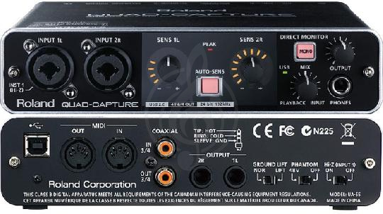 Изображение Roland UA-55 QUAD-CAPTURE внешний аудиоинтерфейс