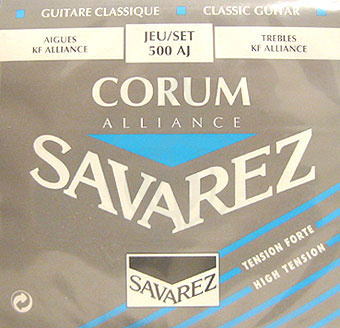 Изображение SAVAREZ 500 AJ ALLIANCE CORUM Струны для классических гитар 25-28-34-29-34-44