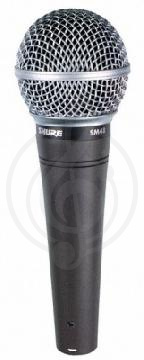 Динамический вокальный микрофон Динамические вокальные микрофоны Shure SHURE SM48-LC Вокальный динамический микрофон SM48-LC - фото 1