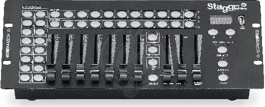 Изображение STAGG COMMANDOR 10-2-DMX контроллер с USB .Каналы: 224 DMX каналов .Протокол: DMX512/RDM