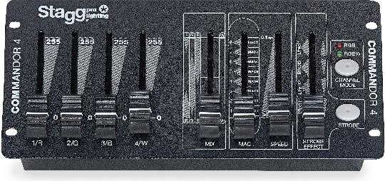 Изображение STAGG COMMANDOR 4-2-DMX контроллер для LED приборов