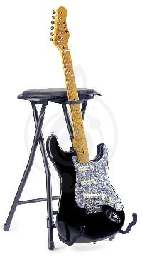 Стойка для гитары Стойки для гитар Stagg STAGG GIST-300 - складной стул со встроенной гитарной стойкой GIST-300 - фото 1