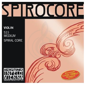 Струны для скрипки Струны для скрипки Thomastik Thomastik S15 Spirocore Комплект струн для скрипки S15 Spirocore - фото 1