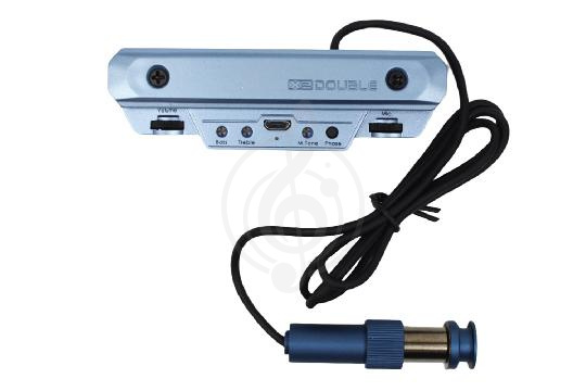 Звукосниматель для акустической гитары X2 DOUBLE X0 GR - Магнитный звукосниматель со встроенным микрофоном, X2 DOUBLE X0 GR в магазине DominantaMusic - фото 1