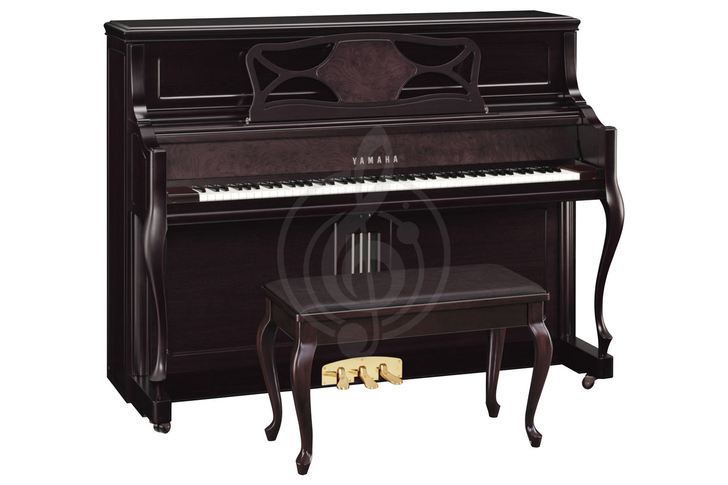 Акустическое пианино Пианино Yamaha Yamaha M3SBW - пианино 118см, черный орех сатинированное, с банкеткой M3 SBW//LZ.WITH BENCH - фото 1