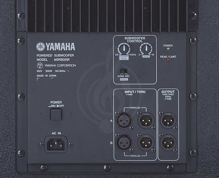 Активный сабвуфер Активные акустические системы Yamaha Yamaha MSR800W Активный сабвуфер MSR800W - фото 3