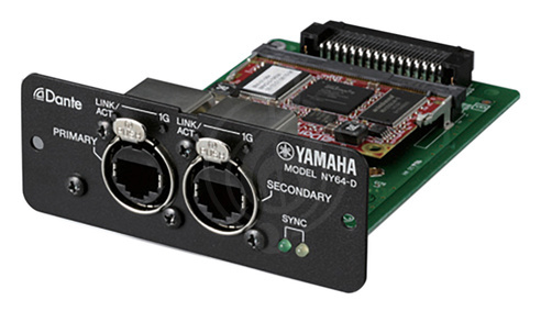 Цифровой микшер Цифровой микшер Yamaha Yamaha NY64-D Карта расширения для консолей серии TF, позволяющей работать по протоколу Dante NY64-D - фото 1