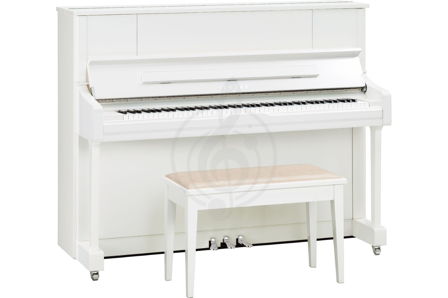 Акустическое пианино Yamaha U1J PWHC - акустическое пианино, Yamaha U1J PWHC//LZ.WITH BENCH в магазине DominantaMusic - фото 1