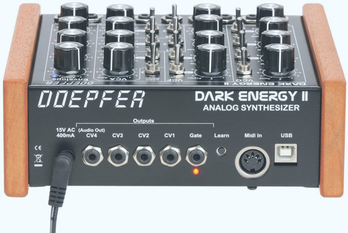 MIDI и CV/Gate разъемы синтезатора Doepfer Dark Energy II