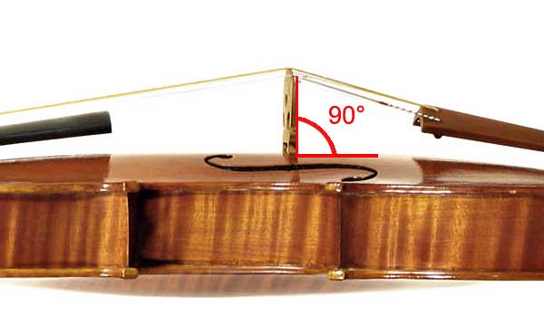 Подставка струн скрипки